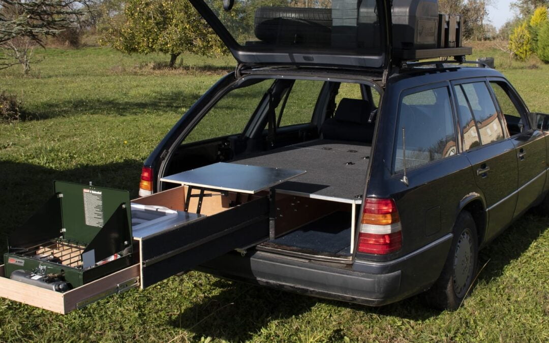 Aménagement de la Mercedes Break 4×4 de @Gregsway