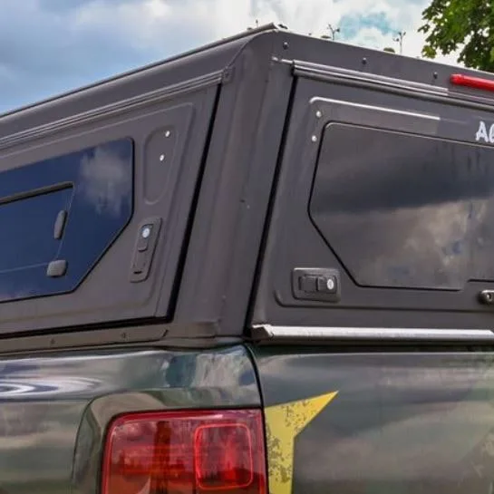 Hard top Alu Cab contour next génération double cabine aluminium noir avec vitres latérales – Image 6