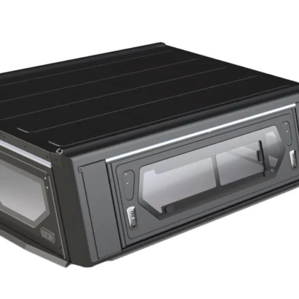 Hard top Alu Cab contour next génération extra cabine cabine aluminium noir avec vitres latérales