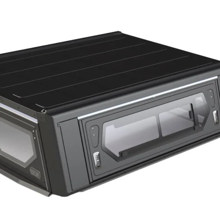Hard top Alu Cab contour next génération extra cabine cabine aluminium noir avec vitres latérales