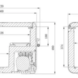 Réfrigérateur à compresseur portable Dometic CFX3-55 IM 5L avec fonction glacons – Image 8