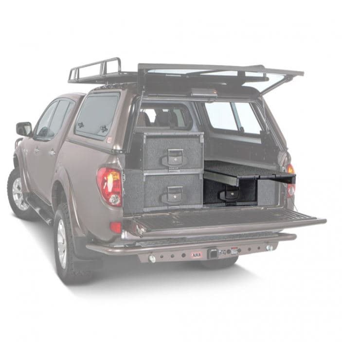 Tiroir de rangement simple ARB 1355 X 505 X 310 mm avec plateau coulissant pour pick up double cabine