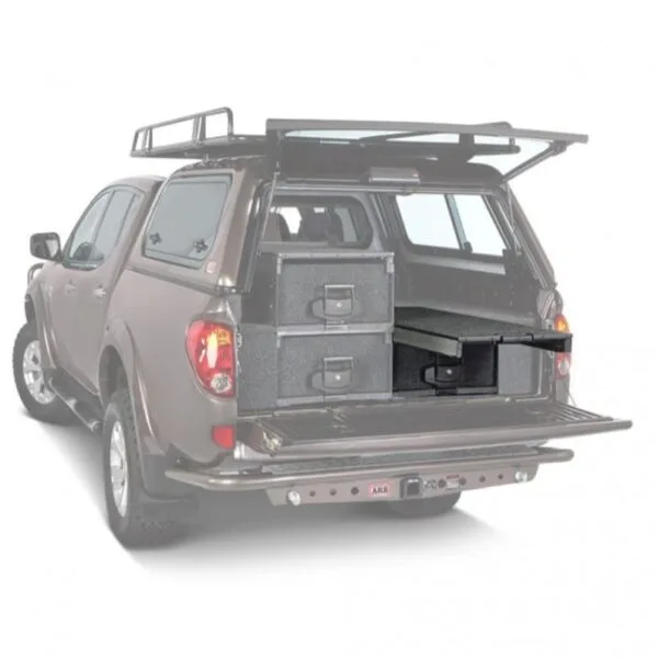 Tiroir de rangement simple ARB 1730 X 500 X 320 mm avec plateau coulissant pour pick up extra cabine
