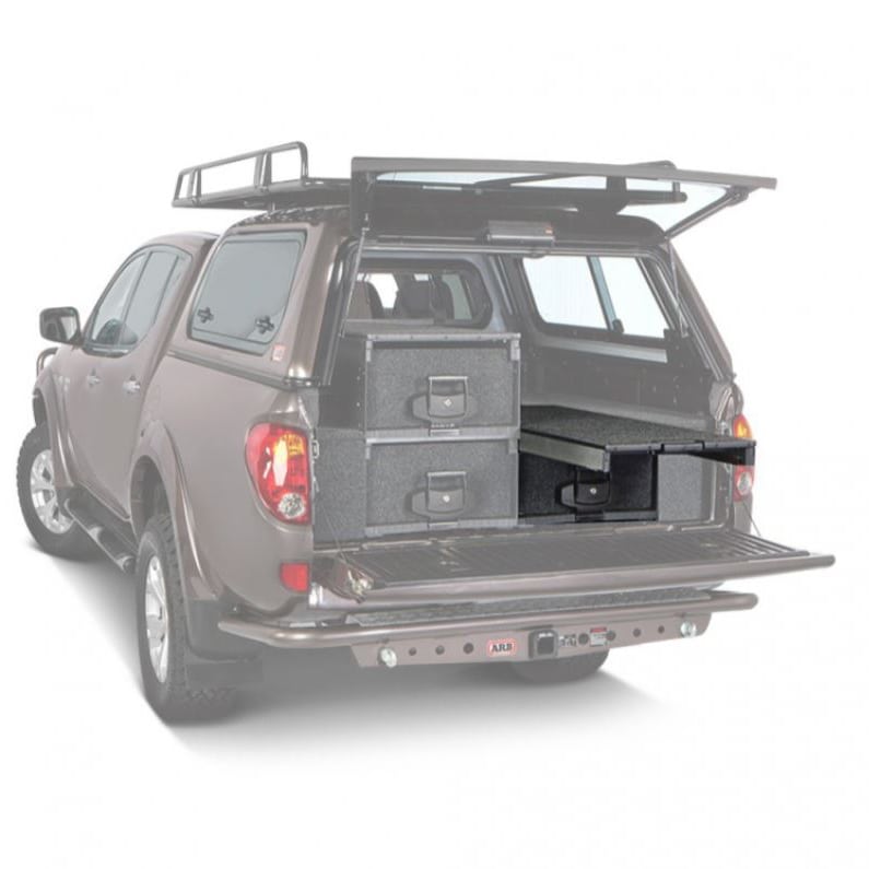 Tiroir de rangement simple ARB 1730 X 500 X 320 mm avec plateau coulissant pour pick up extra cabine