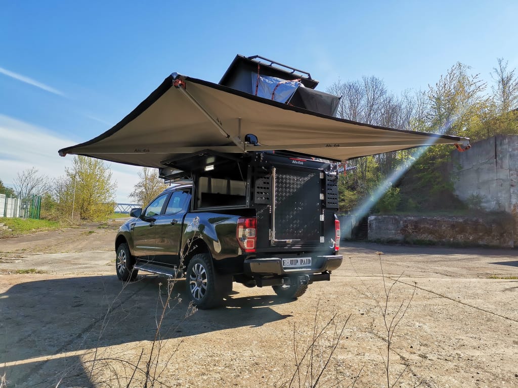 AUVENT ALU CAB AUTOPORTE OUVERTURE 270° A GAUCHE 2.60M