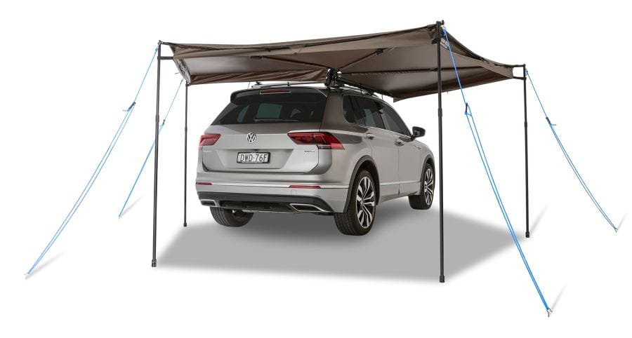 Auvent RHINO-RACK Batwing 270° 2M Compact ouverture droit avec fixation rapide
